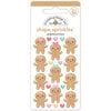 Doodlebug Design - Gingerbread Kisses Collection - Christmas - Stickers - Shape Sprinkles - Enamel - Gingerbread Kisses