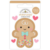 Doodlebug Design - Gingerbread Kisses Collection - Christmas - Stickers - Shaker Pops - Gingerbread Kisses