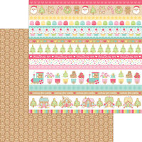 Doodlebug Design - Gingerbread Kisses Collection - Christmas - 12 x 12 Double Sided Paper - Gingerbread Kisses