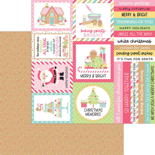Doodlebug Design - Gingerbread Kisses Collection - Christmas - 12 x 12 Double Sided Paper - Holiday Sprinkles