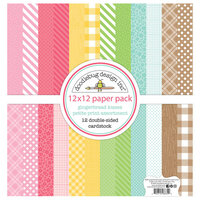 Doodlebug Design - Gingerbread Kisses Collection - Christmas - 12 x 12 Paper Pack - Petite Prints