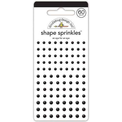 Doodlebug Design - Monochromatic Collection - Monochromatic Collection - Stickers - Shape Sprinkles - An Eye for an Eye