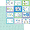 Doodlebug Design - Snow Much Fun Collection - 12 x 12 Double Sided Paper - Frozen Flurry
