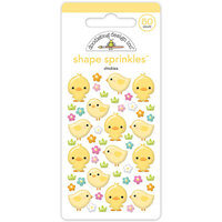 Doodlebug Design - Bunny Hop Collection - Shape Sprinkles - Chickies