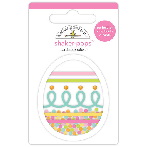 Doodlebug Design - Bunny Hop Collection - Cardstock Stickers - Shaker-Pops - Egg-Stra Special