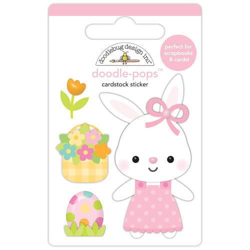 Doodlebug Design - Bunny Hop Collection - Cardstock Stickers - Doodle-Pops - Honey Bunny