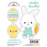 Doodlebug Design - Bunny Hop Collection - Sticker - Doodles - Bunny & Friends