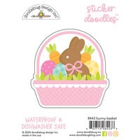 Doodlebug Design - Bunny Hop Collection - Sticker - Doodles - Bunny Basket