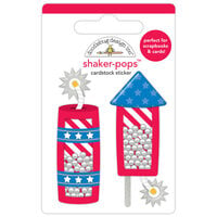 Doodlebug Design - Hometown USA Collection - Cardstock Stickers - Shaker-Pops - Freedom Fireworks