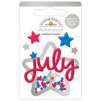 Doodlebug Design - Hometown USA Collection - Cardstock Stickers - Shaker-Pops - July 4Th