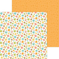 Doodlebug Design - Farmhouse Collection - 12 x 12 Double Sided Paper - Fall Floral