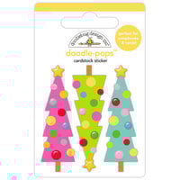Doodlebug Design - Oh What Fun Collection - Doodle-Pops - Dimensional Cardstock Stickers - Merry And Bright