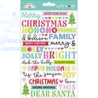 Doodlebug Design - Oh What Fun Collection - Puffy Stickers - Words