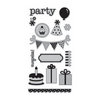 Doodlebug Design - Hampton Art - Unmounted Rubber Stamps - Party Time