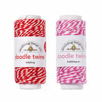 Doodlebug Design - Doodle Twine - Pink and Red - 2 Pack Set