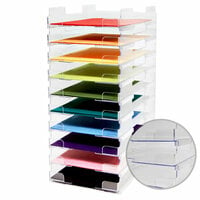 85 x 11 Stackable Paper Trays - Lipped - 10 Pack