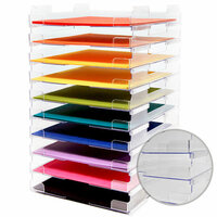 12 x 12 Stackable Paper Trays - Lipped - 10 Pack