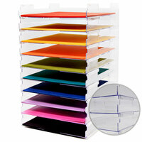 12 x 12 Stackable Paper Trays - No Lip - 10 Pack