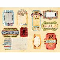 Daisy D's Paper Company - Cardstock Die Cuts - Family Journal Tabs, CLEARANCE