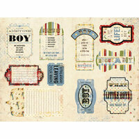 Daisy D's Paper Company - Cardstock Die Cuts - Boy Journal Tabs, CLEARANCE
