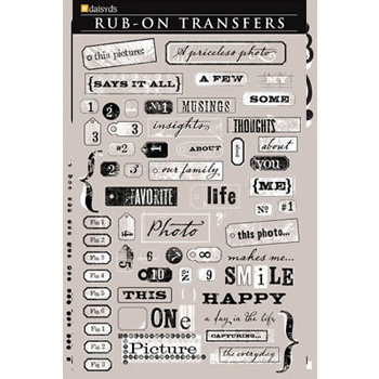 Daisy D's Paper Company - Rub-Ons Transfers - Snapshots, CLEARANCE