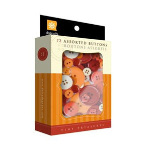 Daisy D's Paper Company - Tiny Treasures Assorted Buttons - Warm Me Up, CLEARANCE