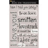 Daisy D's Paper Company - Valentine's Day Collection - Rub-On Transfers - True Love, CLEARANCE