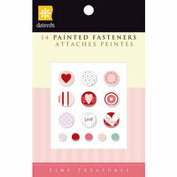 Daisy D's Paper Company - Valentine's Day Collection - Painted Fasteners Brads, CLEARANCE