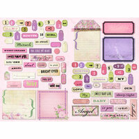 Daisy D's Paper Company - Sweet Baby Jane Collection - Cardstock Die-Cuts - Sweet Baby Girl, CLEARANCE
