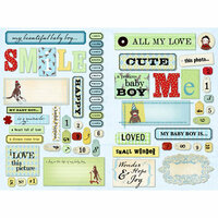 Daisy D's Paper Company - Bambino Collection - Cardstock Die-Cuts - Sweet Baby Boy, CLEARANCE