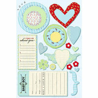Daisy D's Paper Company - Bambino Collection - Cardstock Stickers - Baby Boy Elements, CLEARANCE