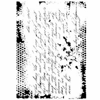 Dress My Craft - A4 Stencil - Vintage Script