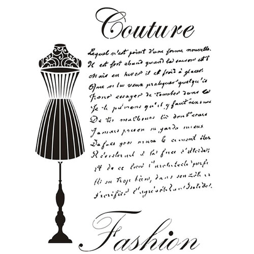 Dress My Craft - A4 Stencil - Couture Fashion