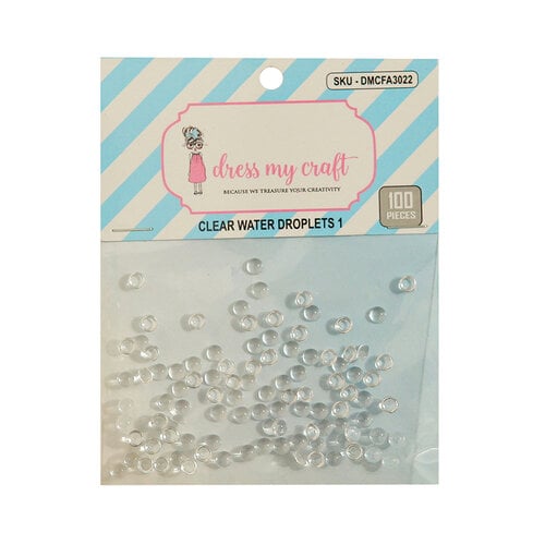 Dress My Craft - Clear Water Droplets 1 - 4mm