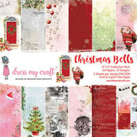 Dress My Craft - Christmas Bells Collection - 6 x 6 Paper Pad