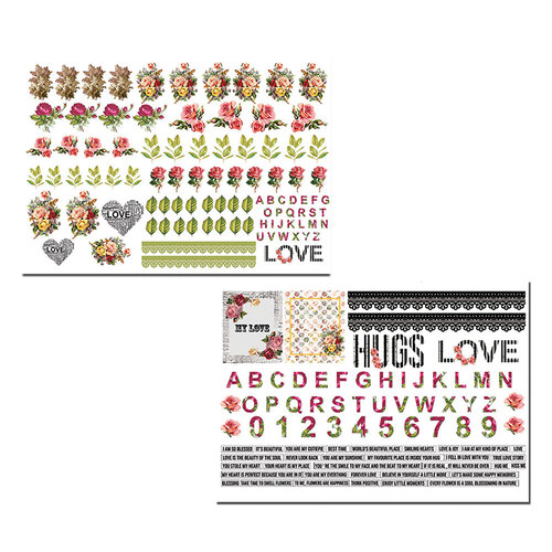 Dress My Craft - Whispering Love Collection - Motif Sheet