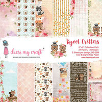 Dress My Craft - 6 x 6 Paper Pad - Kyoot Critters