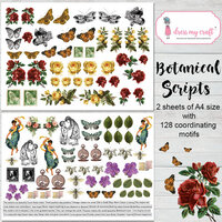 Dress My Craft - Botanic Scripts Collection - Motif Sheets