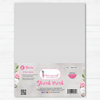Dress My Craft - A4 - Shrink Prink - Soft Gray Frosted Glass Sheets - 10 Pack
