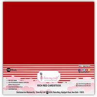 Dress My Craft - 12 x 12 Cardstock - Rich Red - 10 Pack