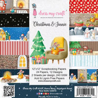 Dress My Craft - Christmas and Jinnie Collection - 12 x 12 Paper Pad