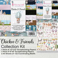 Dress My Craft - 12 x 12 Collection Kit - Chickoo and Friends