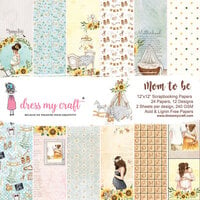 Dress My Craft - Mom To Be Collection - 12 x 12 Paper Pad