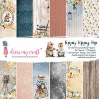 Dress My Craft - Tippy Tippy Tap Collection - 12 x 12 Paper Pad