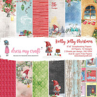 Dress My Craft - 6 x 6 Paper Pad - Holly Jolly Christmas