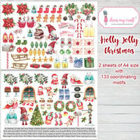 Dress My Craft - Motif Sheets - Holly Jolly Christmas