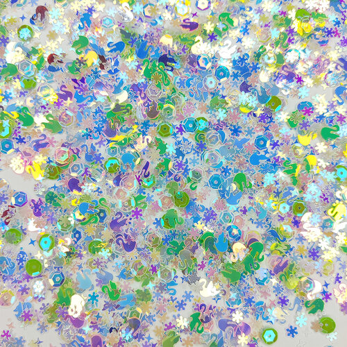 Dress My Craft - Sequins - Shining Swan Mix - Green