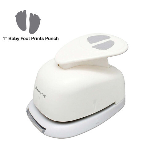 Dress My Craft - Baby Foot Prints Punch - 1 Inch