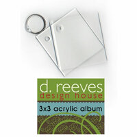 D Reeves Design House - Clear 1-Ring Acrylic Album - 3x3, CLEARANCE