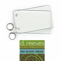 D Reeves Design House - Clear 2-Ring Acrylic Album - 4x6.5